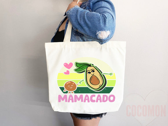 Cute Avocado Tote Bag Gift For Mom Tote Mom Gift Avocado Lover Gift Spring Tote Shopper Summer Bag Eco Friendly Bag Grocery Tote Cute Tote