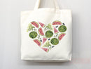 Watermelon Tote Bag Watermelon Lover Gift Spring Tote Shopper Summer Bag Eco Friendly Bag Reusable Grocery Tote Cute Tote Farmers Market Bag