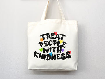 Kindness Tote Bag Canvas Womens Tote For Her Cute Tote Bag Reusable Bag Grocery Tote Shopper Aesthetic Tote Everyday Tote Eco Friendly Bag