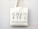 Kindness Tote Bag Canvas Womens Tote For Her Cute Tote Bag Reusable Bag Grocery Tote Shopper Aesthetic Tote Everyday Tote Eco Friendly Bag