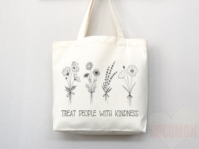 Kindness Tote Bag Canvas Womens Tote For Her Cute Tote Bag Reusable Bag Grocery Tote Shopper Aesthetic Tote Everyday Tote Eco Friendly Bag