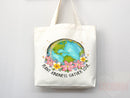 Create A Kinder Planet Tote Bag Canvas Women Tote For Her Cute Tote Bag Reusable Bag Grocery Tote Shopper Everyday Tote Bag Eco Friendly Bag