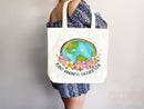 Create A Kinder Planet Tote Bag Canvas Women Tote For Her Cute Tote Bag Reusable Bag Grocery Tote Shopper Everyday Tote Bag Eco Friendly Bag