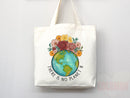 Create A Kinder Planet Tote Bag Canvas Women Tote For Her Cute Tote Bag Reusable Bag Grocery Tote Shopper Everyday Tote Bag Eco Friendly Bag