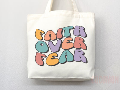 Faith Tote Bag Christian Tote Bag Canvas Gift Religious Gift Scripture Gift Bible Verse Christian Girl Gift Church Gift School Tote Shopper