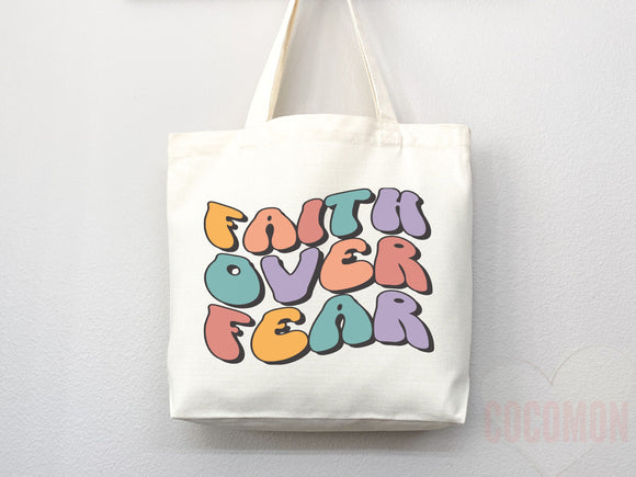 Faith Tote Bag Christian Tote Bag Canvas Gift Religious Gift Scripture Gift Bible Verse Christian Girl Gift Church Gift School Tote Shopper