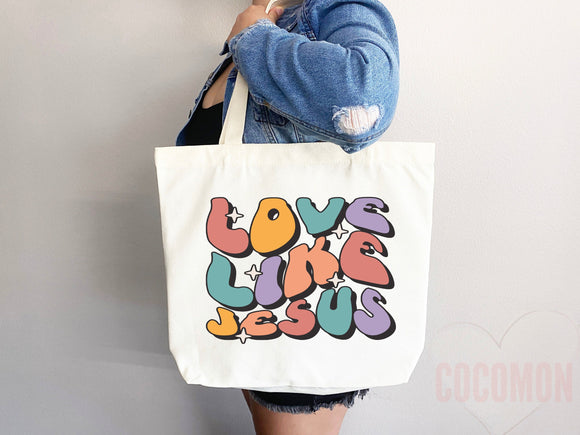 Faith Tote Bag Christian Tote Bag Canvas Gift Religious Gift Scripture Gift Bible Verse Christian Girl Gift Church Gift School Tote Shopper