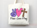 Faith Tote Bag Christian Tote Bag Canvas Gift Religious Gift Scripture Gift Bible Verse Christian Girl Gift Church Gift School Tote Shopper