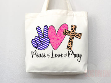 Faith Tote Bag Christian Tote Bag Canvas Gift Religious Gift Scripture Gift Bible Verse Christian Girl Gift Church Gift School Tote Shopper