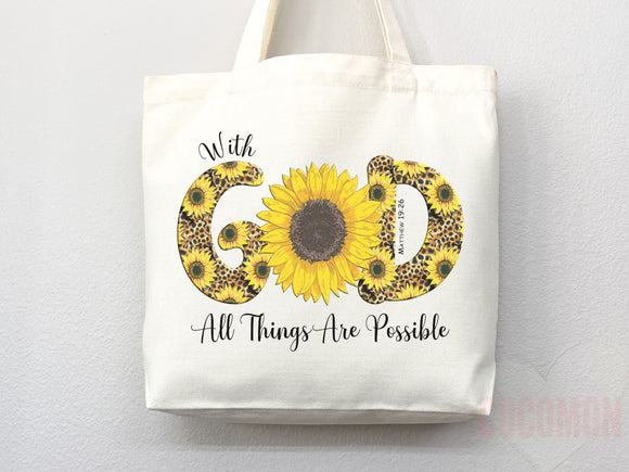 Faith Tote Bag Christian Tote Bag Canvas Gift Religious Gift Scripture Gift Bible Verse Christian Girl Gift Church Gift School Tote Shopper
