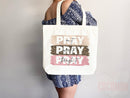 Faith Tote Bag Christian Tote Bag Canvas Gift Religious Gift Scripture Gift Bible Verse Christian Girl Gift Church Gift School Tote Shopper