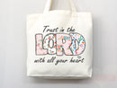 Faith Tote Bag Christian Tote Bag Canvas Gift Religious Gift Scripture Gift Bible Verse Christian Girl Gift Church Gift School Tote Shopper