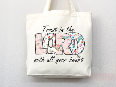Faith Tote Bag Christian Tote Bag Canvas Gift Religious Gift Scripture Gift Bible Verse Christian Girl Gift Church Gift School Tote Shopper