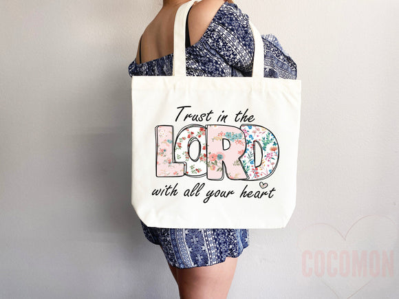 Faith Tote Bag Christian Tote Bag Canvas Gift Religious Gift Scripture Gift Bible Verse Christian Girl Gift Church Gift School Tote Shopper