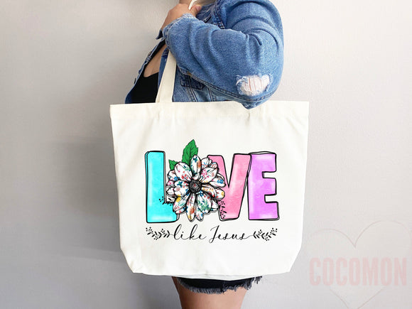 Faith Tote Bag Christian Tote Bag Canvas Gift Religious Gift Scripture Gift Bible Verse Christian Girl Gift Church Gift School Tote Shopper