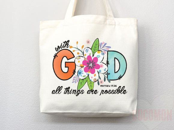 Faith Tote Bag Christian Tote Bag Canvas Gift Religious Gift Scripture Gift Bible Verse Christian Girl Gift Church Gift School Tote Shopper