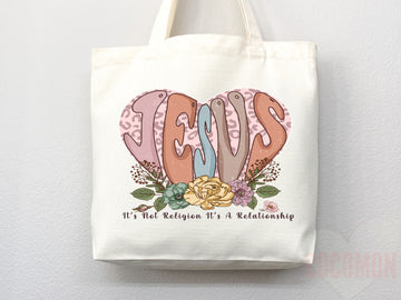 Faith Tote Bag Christian Tote Bag Canvas Gift Religious Gift Scripture Gift Bible Verse Christian Girl Gift Church Gift School Tote Shopper