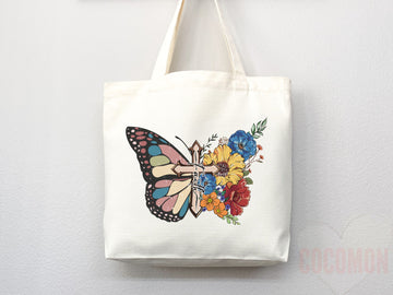Faith Tote Bag Christian Tote Bag Canvas Gift Religious Gift Scripture Gift Bible Verse Christian Girl Gift Church Gift School Tote Shopper