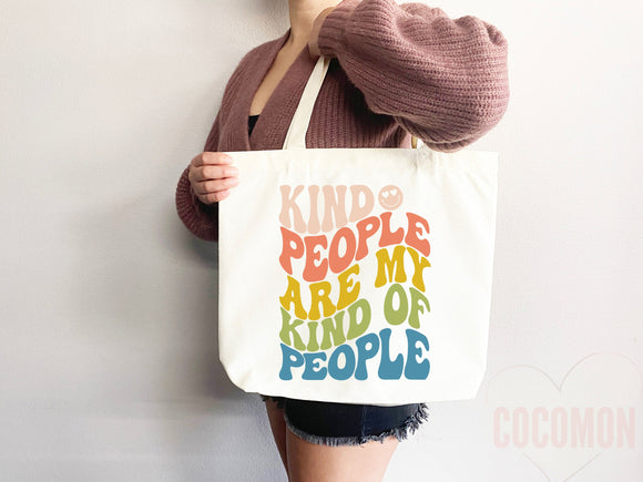 Kindness Tote Bag Canvas Womens Tote For Her Cute Tote Bag Reusable Bag Grocery Tote Shopper Aesthetic Tote Everyday Tote Eco Friendly Bag