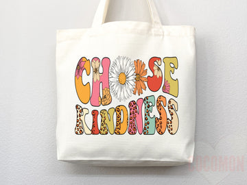 Kindness Tote Bag Canvas Womens Tote For Her Cute Tote Bag Reusable Bag Grocery Tote Shopper Aesthetic Tote Everyday Tote Eco Friendly Bag