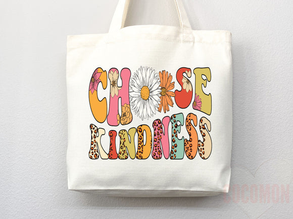 Kindness Tote Bag Canvas Womens Tote For Her Cute Tote Bag Reusable Bag Grocery Tote Shopper Aesthetic Tote Everyday Tote Eco Friendly Bag