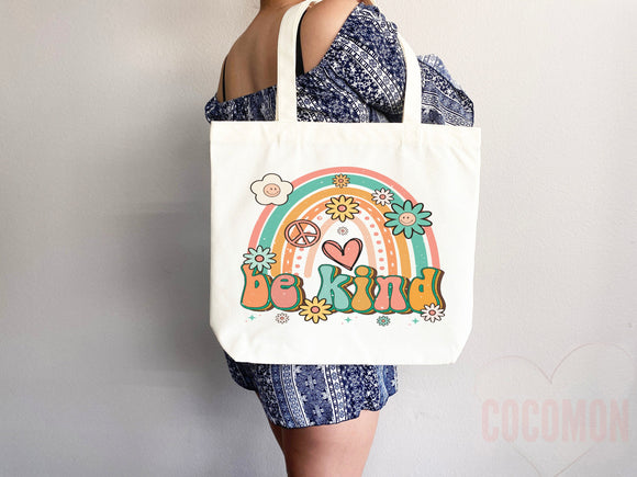 Kindness Tote Bag Canvas Womens Tote For Her Cute Tote Bag Reusable Bag Grocery Tote Shopper Aesthetic Tote Everyday Tote Eco Friendly Bag
