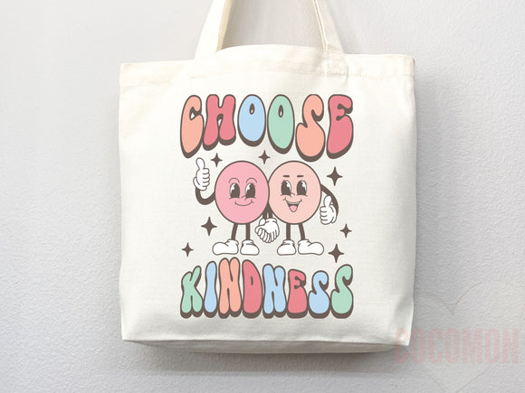 Kindness Tote Bag Canvas Womens Tote For Her Cute Tote Bag Reusable Bag Grocery Tote Shopper Aesthetic Tote Everyday Tote Eco Friendly Bag