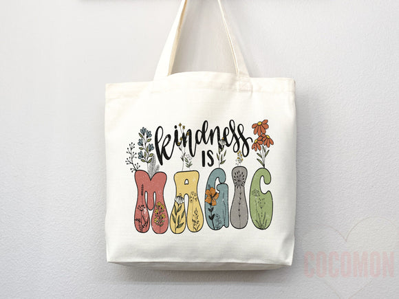 Kindness Tote Bag Canvas Womens Tote For Her Cute Tote Bag Reusable Bag Grocery Tote Shopper Aesthetic Tote Everyday Tote Eco Friendly Bag