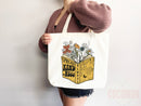 Kindness Tote Bag Floral Bag Flower Tote Canvas Womens Tote For Her Cute Tote Bag Reusable Bag Grocery Tote Shopper Everyday Tote Eco Bag