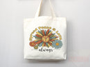 Kindness Tote Bag Floral Bag Flower Tote Canvas Womens Tote For Her Cute Tote Bag Reusable Bag Grocery Tote Shopper Everyday Tote Eco Bag