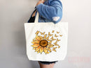 Floral Tote Flower Bag Gift for Floral Lover Flower Lover Gift Bag Womens Tote for Her Cute Tote Bag Reusable Bag Eco Friendly Tote Shopper