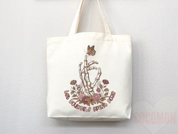 Floral Tote Flower Bag Gift for Floral Lover Flower Lover Gift Bag Womens Tote for Her Cute Tote Bag Reusable Bag Eco Friendly Tote Shopper