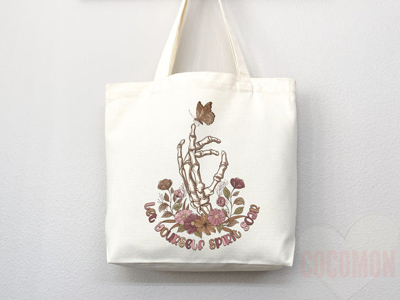 Floral Tote Flower Bag Gift for Floral Lover Flower Lover Gift Bag Womens Tote for Her Cute Tote Bag Reusable Bag Eco Friendly Tote Shopper