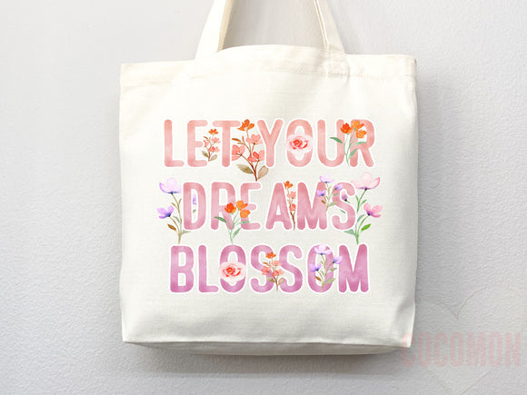 Floral Tote Flower Bag Gift for Floral Lover Flower Lover Gift Bag Womens Tote for Her Cute Tote Bag Reusable Bag Eco Friendly Tote Shopper