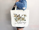 Floral Tote Flower Bag Gift for Floral Lover Flower Lover Gift Bag Womens Tote for Her Cute Tote Bag Reusable Bag Eco Friendly Tote Shopper