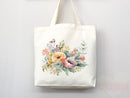 Floral Tote Flower Bag Gift for Floral Lover Flower Lover Gift Bag Womens Tote for Her Cute Tote Bag Reusable Bag Eco Friendly Tote Shopper