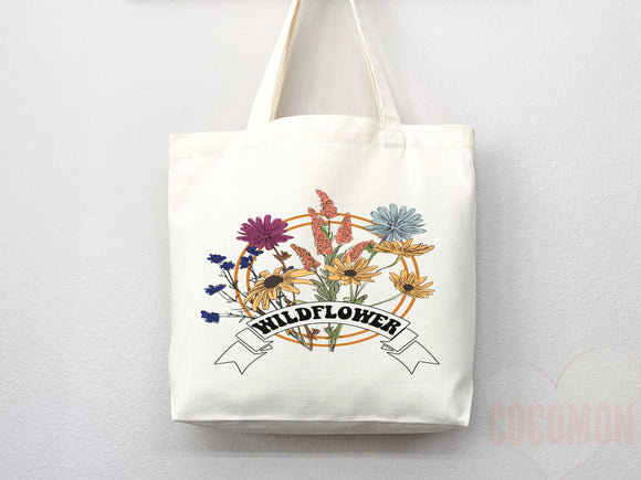 Floral Tote Flower Bag Gift for Floral Lover Flower Lover Gift Bag Womens Tote for Her Cute Tote Bag Reusable Bag Eco Friendly Tote Shopper