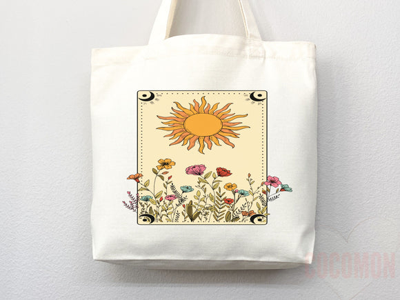 Floral Tote Flower Bag Gift for Floral Lover Flower Lover Gift Bag Womens Tote for Her Cute Tote Bag Reusable Bag Eco Friendly Tote Shopper