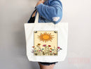 Floral Tote Flower Bag Gift for Floral Lover Flower Lover Gift Bag Womens Tote for Her Cute Tote Bag Reusable Bag Eco Friendly Tote Shopper