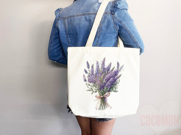 Floral Tote Flower Bag Gift for Floral Lover Flower Lover Gift Bag Womens Tote for Her Cute Tote Bag Reusable Bag Eco Friendly Tote Shopper