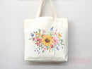 Floral Tote Flower Bag Gift for Floral Lover Flower Lover Gift Bag Womens Tote for Her Cute Tote Bag Reusable Bag Eco Friendly Tote Shopper