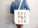 Floral Tote Flower Bag Gift for Floral Lover Flower Lover Gift Bag Womens Tote for Her Cute Tote Bag Reusable Bag Eco Friendly Tote Shopper