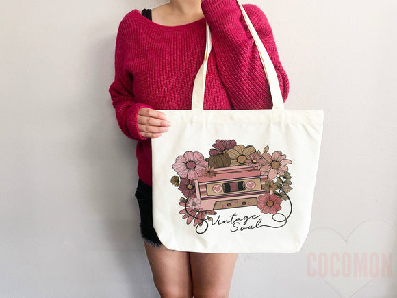 Floral Tote Flower Bag Gift for Floral Lover Flower Lover Gift Bag Womens Tote for Her Cute Tote Bag Reusable Bag Eco Friendly Tote Shopper