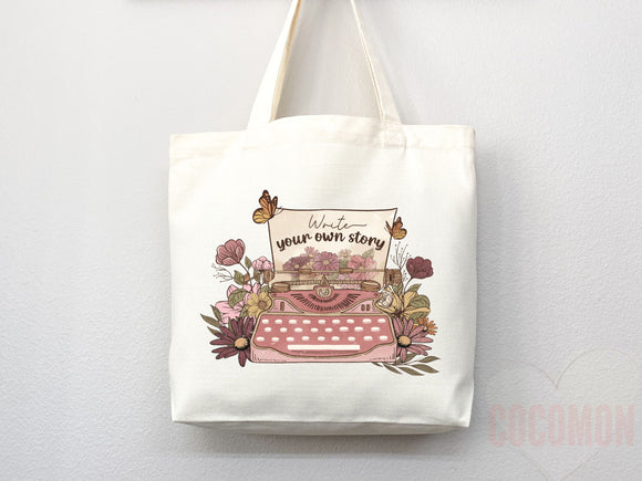 Floral Tote Flower Bag Gift for Floral Lover Flower Lover Gift Bag Womens Tote for Her Cute Tote Bag Reusable Bag Eco Friendly Tote Shopper