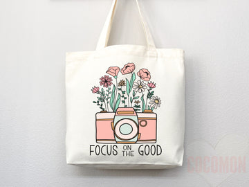 Floral Tote Flower Bag Gift for Floral Lover Flower Lover Gift Bag Womens Tote for Her Cute Tote Bag Reusable Bag Eco Friendly Tote Shopper