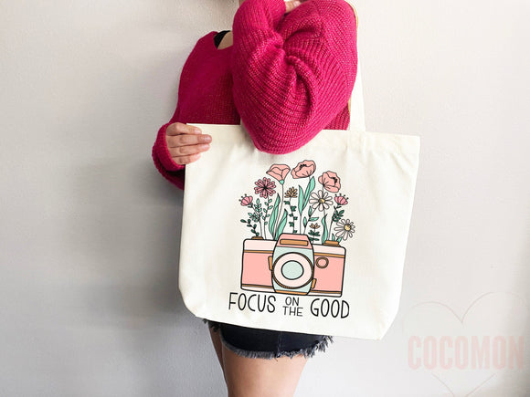 Floral Tote Flower Bag Gift for Floral Lover Flower Lover Gift Bag Womens Tote for Her Cute Tote Bag Reusable Bag Eco Friendly Tote Shopper