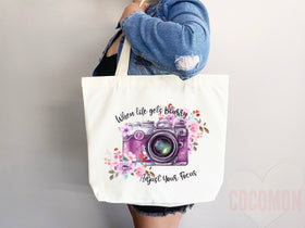 Floral Tote Flower Bag Gift for Floral Lover Flower Lover Gift Bag Womens Tote for Her Cute Tote Bag Reusable Bag Eco Friendly Tote Shopper