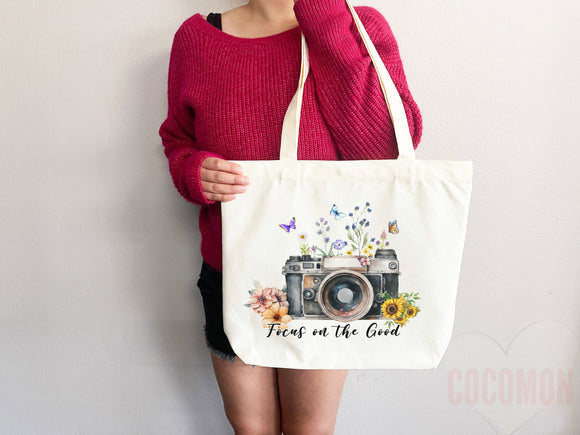 Floral Tote Flower Bag Gift for Floral Lover Flower Lover Gift Bag Womens Tote for Her Cute Tote Bag Reusable Bag Eco Friendly Tote Shopper