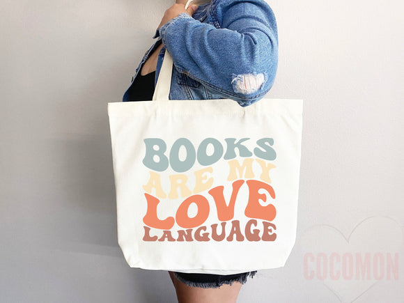 Book Lovers Tote School Bag Gift for Book Lover Gift For Bookworms Gift For Teachers Readers' Tote Library Tote Shopper Women's Tote for Her
