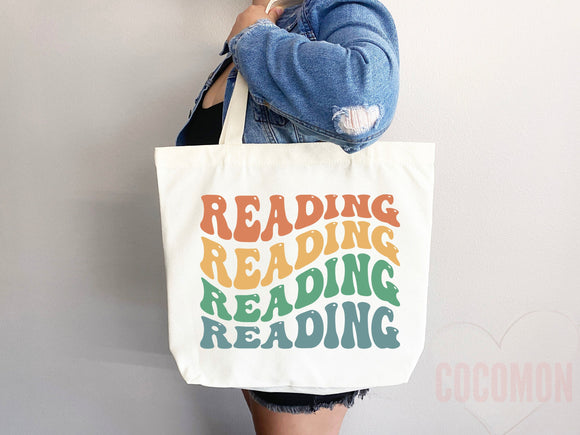 Book Lovers Tote School Bag Gift for Book Lover Gift For Bookworms Gift For Teachers Readers' Tote Library Tote Shopper Women's Tote for Her